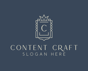 Elegant Royal Shield logo design