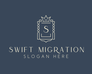 Elegant Royal Shield logo design