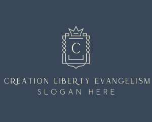 Elegant Royal Shield logo design