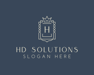 Elegant Royal Shield logo design