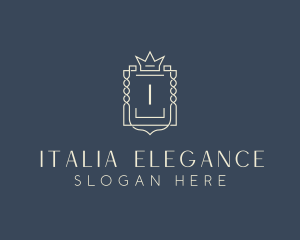 Elegant Royal Shield logo design