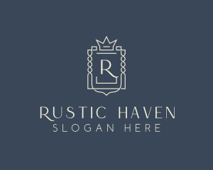 Elegant Royal Shield logo design