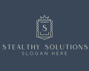 Elegant Royal Shield logo design