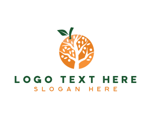 Conservation - Modern Orange Tree logo design