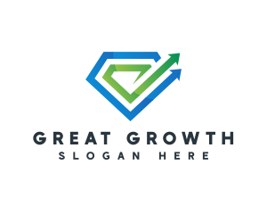 Diamond Investment Growth logo design