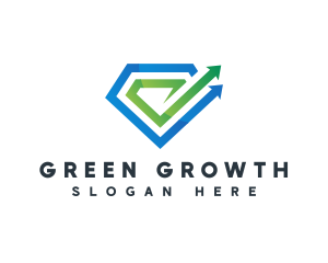 Diamond Investment Growth logo design