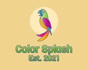 Colorful Parrot Bird  logo design