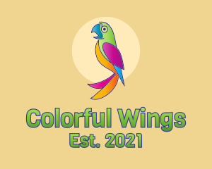 Colorful Parrot Bird  logo design