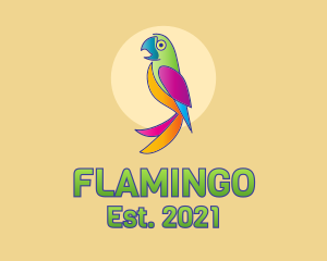 Zoology - Colorful Parrot Bird logo design