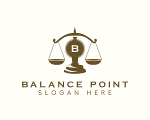 Equilibrium - Law Justice Scale logo design