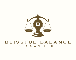 Law Justice Scale logo design