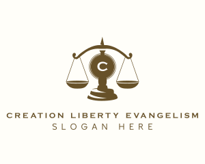 Legal Justice Scale logo design