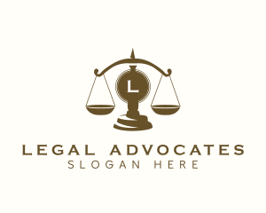 Law Justice Scale logo design