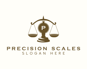 Law Justice Scale logo design