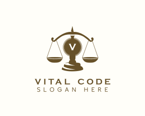 Constitution - Law Justice Scale logo design