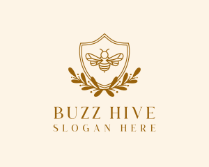 Bee Farm Shield logo design