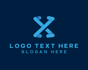 Cyber - Modern Business Letter X logo design