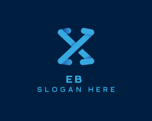 Application - Modern Business Letter X logo design