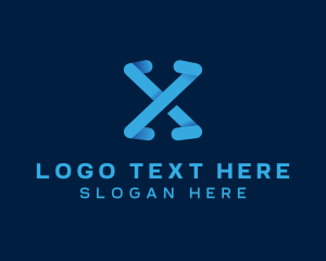 App - Modern Business Letter X logo design