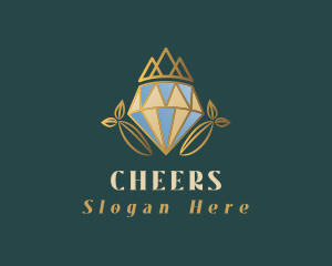 Diamond Crown leaf Logo