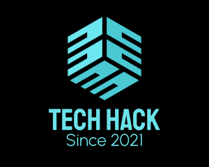 Tech Cyber Cube  logo design