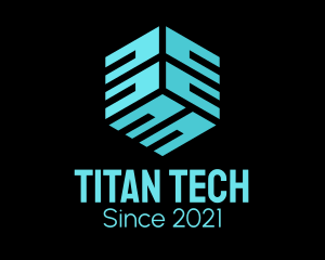 Tech Cyber Cube  logo design