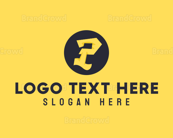 Yellow Letter P Logo