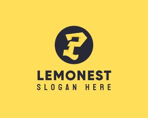 Hip Hop - Yellow Letter P logo design