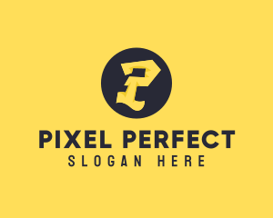 Yellow Letter P logo design