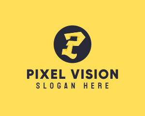 Yellow Letter P logo design