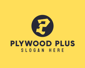 Yellow Letter P logo design