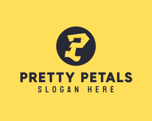 Yellow Letter P logo design