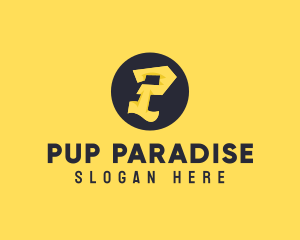 Yellow Letter P logo design