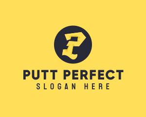 Yellow Letter P logo design