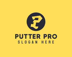 Yellow Letter P logo design