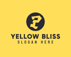 Yellow - Yellow Letter P logo design