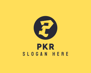 Yellow Letter P logo design