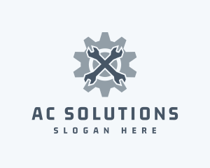 Mechanical Wrench Repair logo design