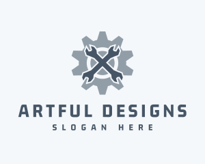 Mechanical Wrench Repair logo design