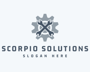 Mechanical Wrench Repair logo design