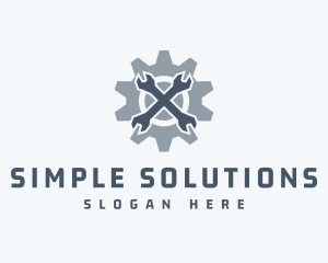 Mechanical Wrench Repair logo design