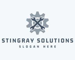 Mechanical Wrench Repair logo design