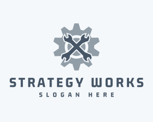 Mechanical Wrench Repair logo design