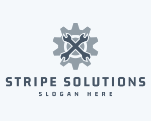 Mechanical Wrench Repair logo design