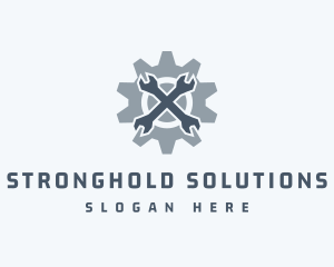 Mechanical Wrench Repair logo design