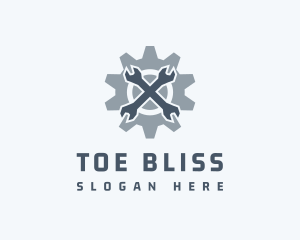 Mechanical Wrench Repair logo design