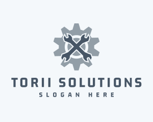 Mechanical Wrench Repair logo design