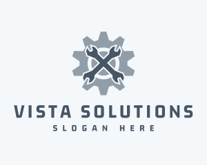 Mechanical Wrench Repair logo design