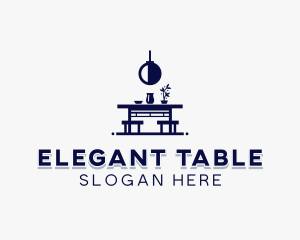 Table - Furniture Table Interior logo design