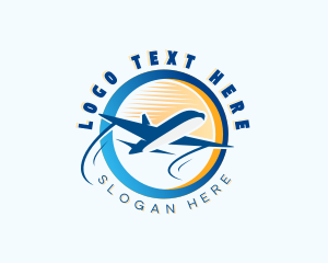 Tour Guide - Airplane Travel Agency logo design